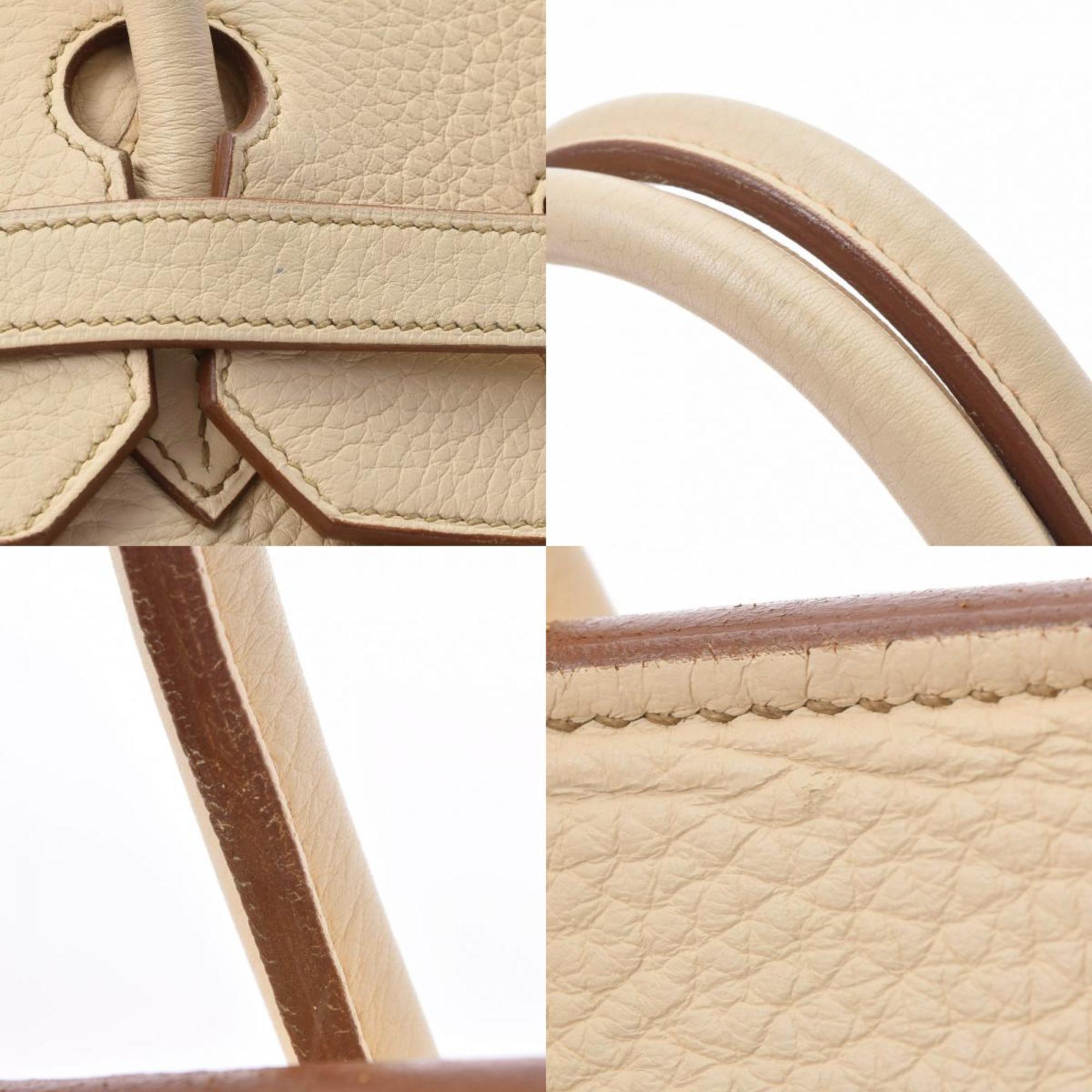 Hermes Birkin 40 Beige ??? E engraved (around 2001) Unisex Taurillon Clemence handbag