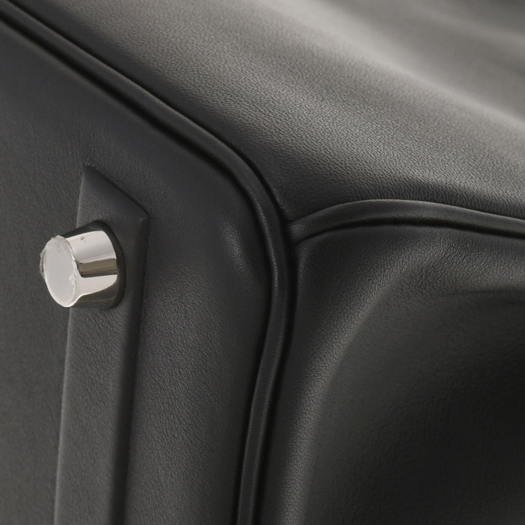 Hermes Shadow Birkin 25 Black Z Engraved (around 2021) Ladies Swift Handbag