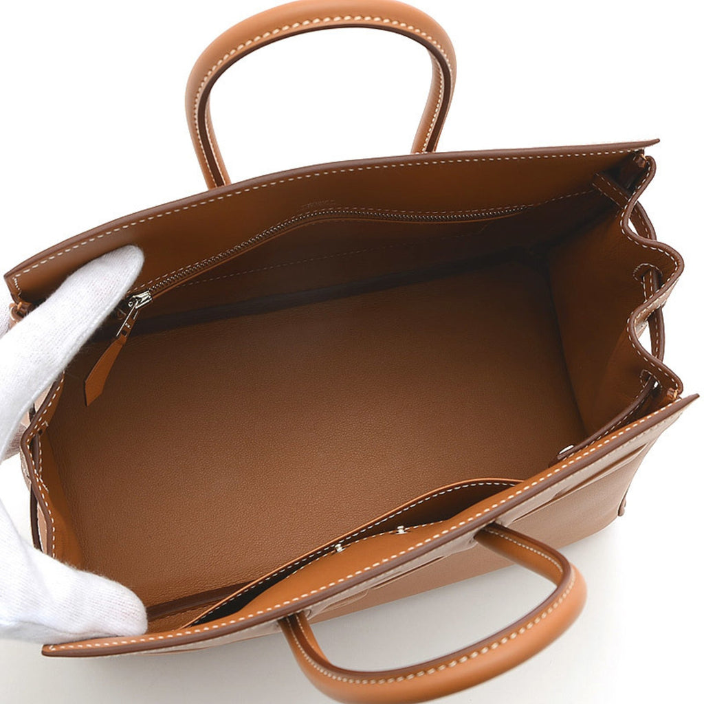 Hermes Birkin Shadow 25 Swift Gold Z stamp Handbag