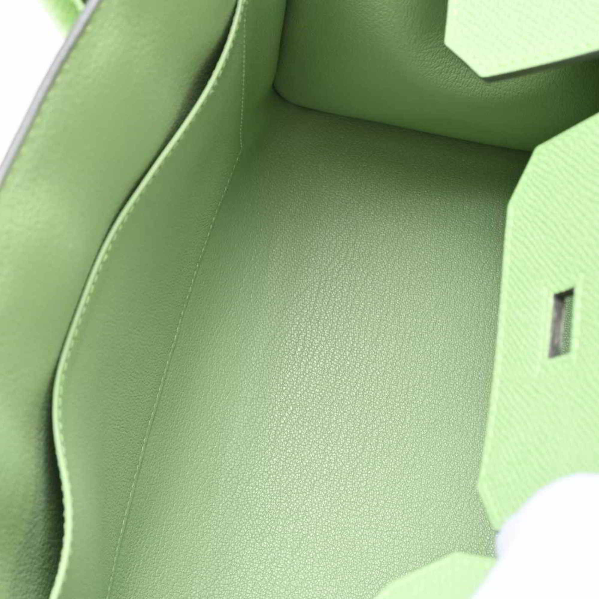 Hermes Epson Birkin 30 Serie Handbag Pastel Green