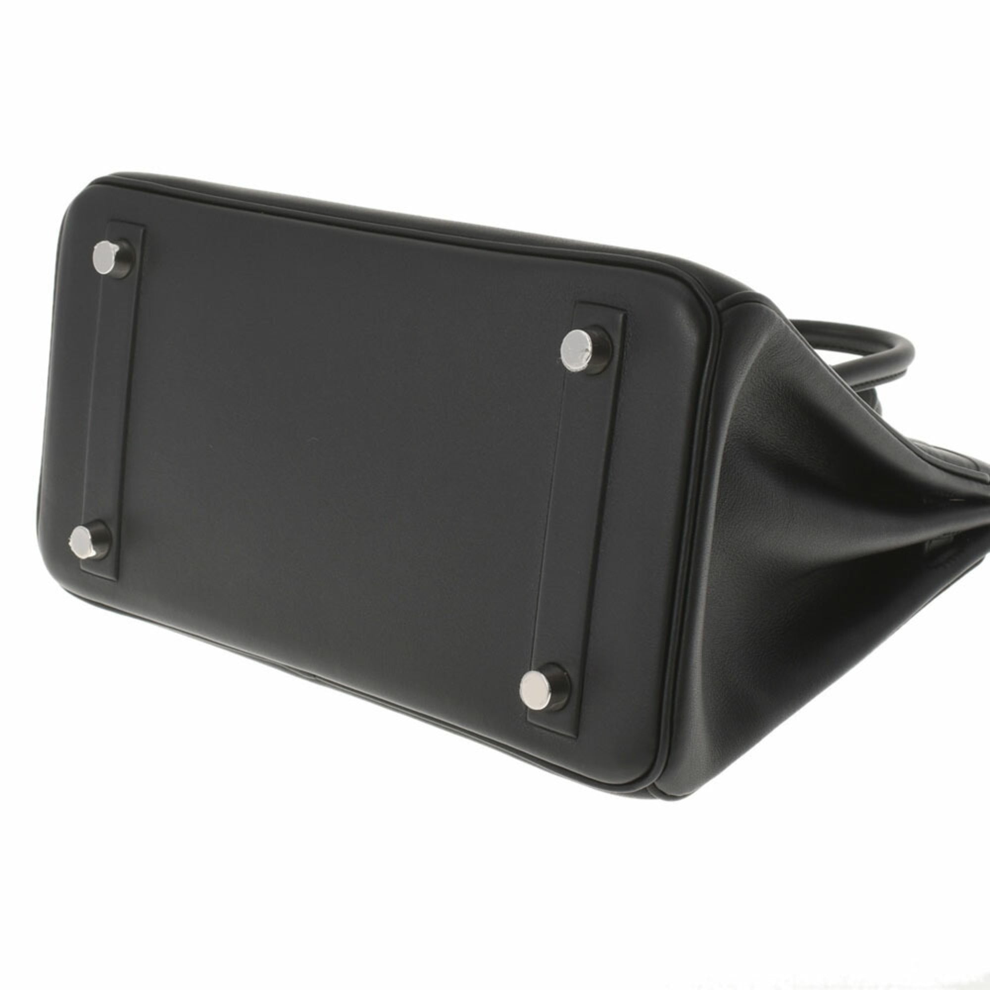 Hermes Shadow Birkin 25 Black Z Engraved (around 2021) Ladies Swift Handbag