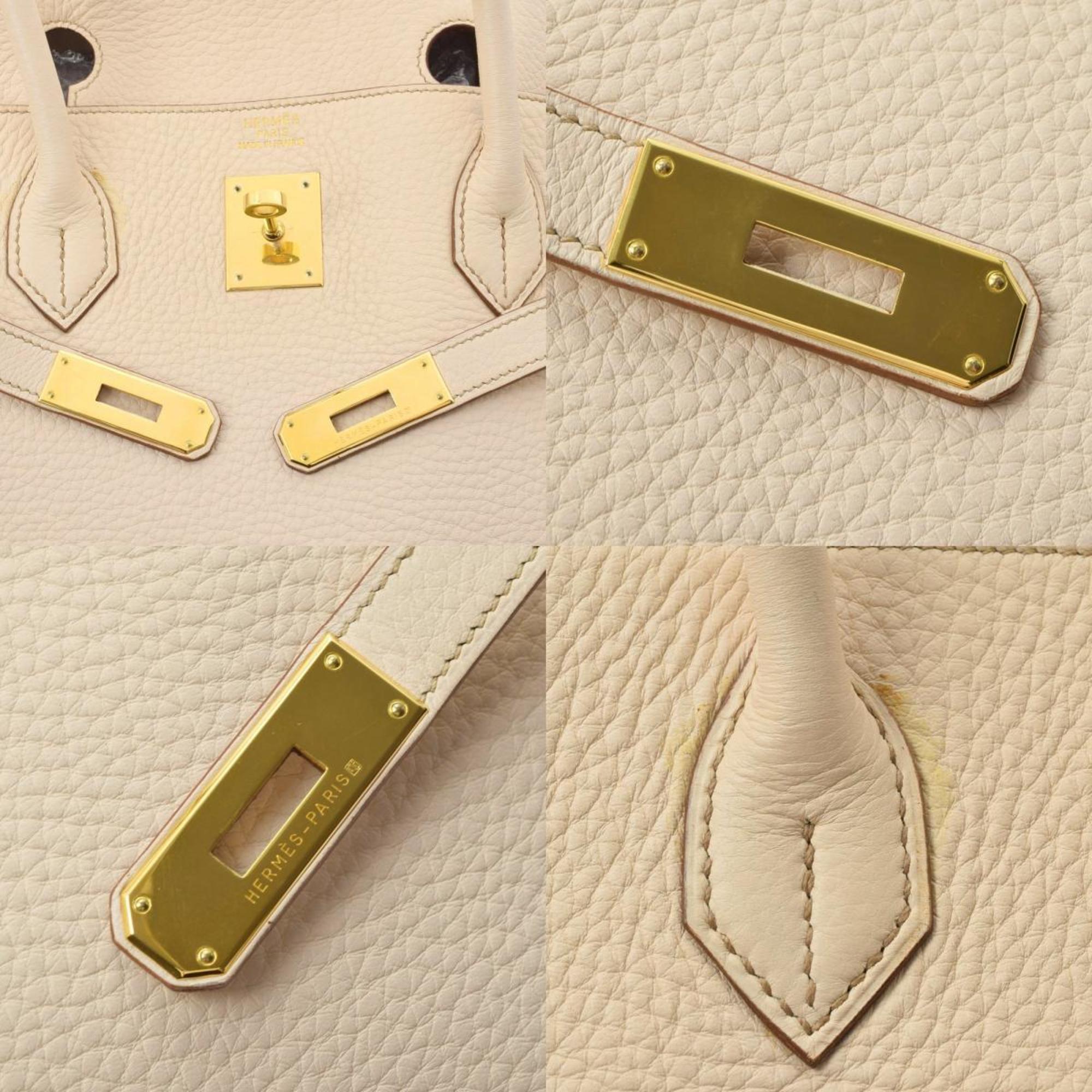 Hermes Birkin 40 Beige ??? E engraved (around 2001) Unisex Taurillon Clemence handbag