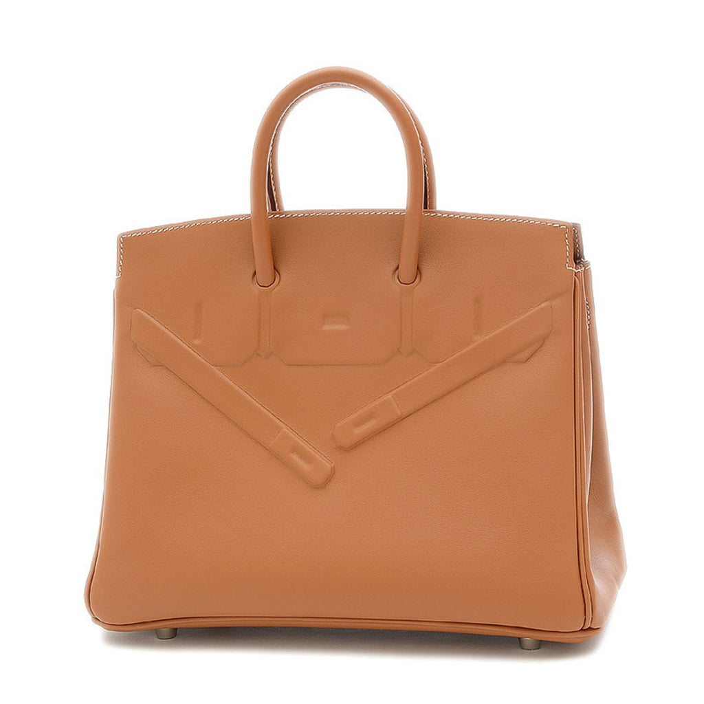 Hermes Birkin Shadow 25 Swift Gold Z stamp Handbag
