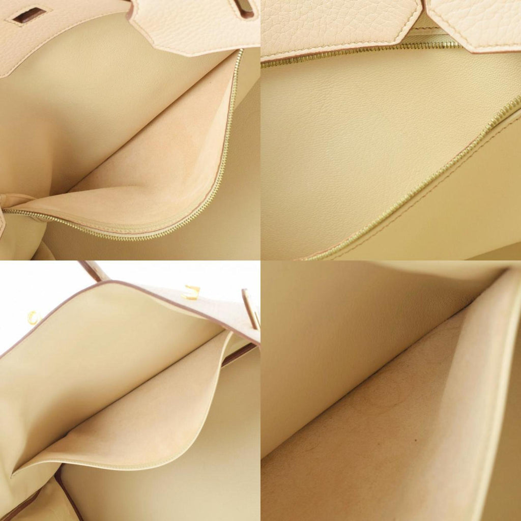 Hermes Birkin 40 Beige ??? E engraved (around 2001) Unisex Taurillon Clemence handbag