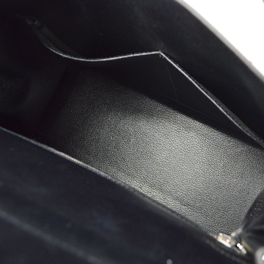 HERMES * 1999 KELLY 28 SELLIER Black Box calf