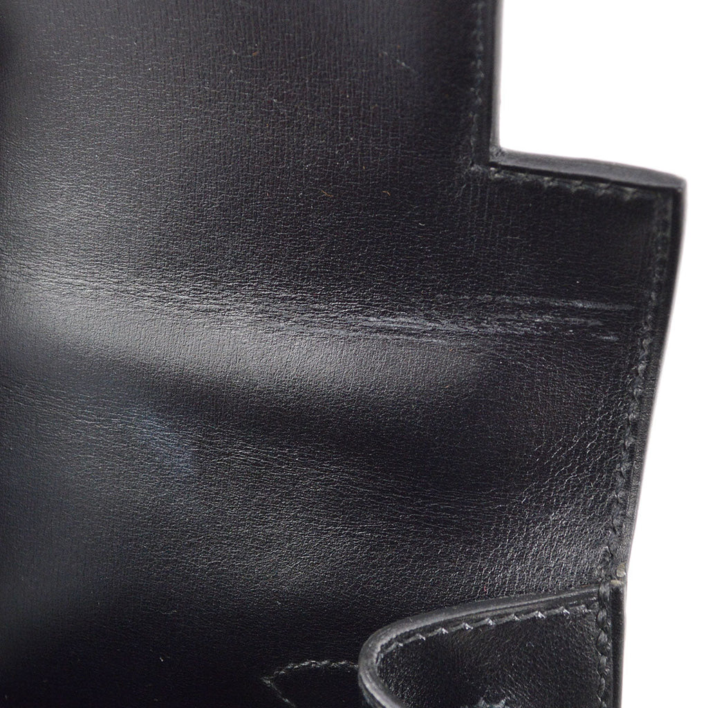 HERMES * 1999 KELLY 28 SELLIER Black Box calf