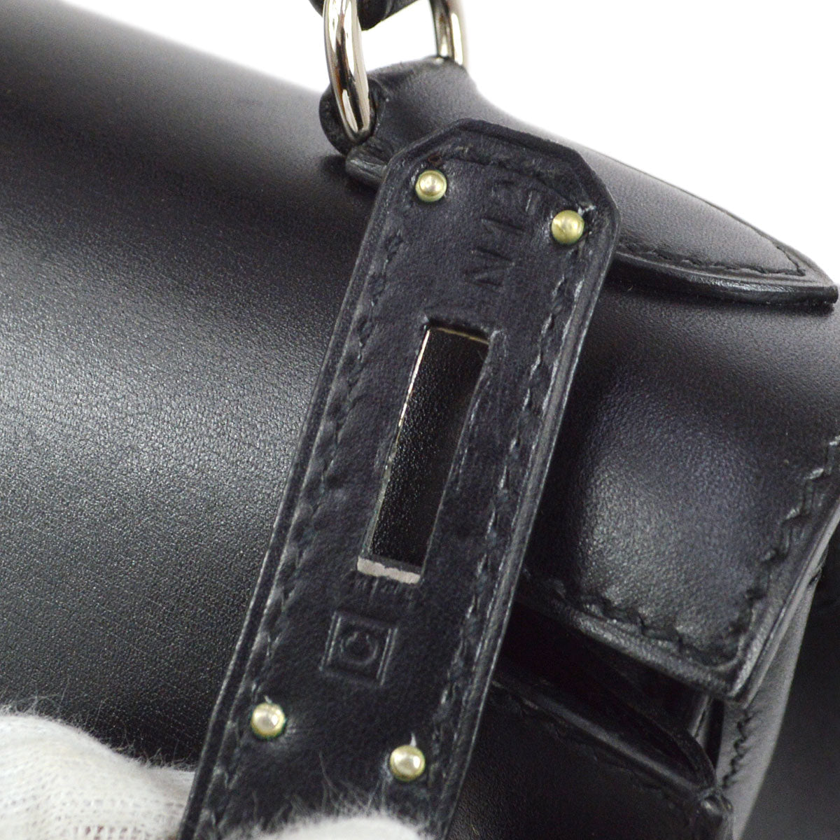 HERMES * 1999 KELLY 28 SELLIER Black Box calf