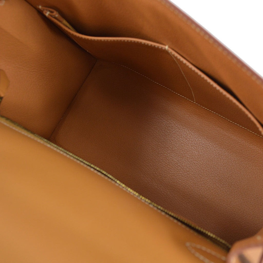 HERMES  KELLY 28 SELLIER Natural Veau Chamonix