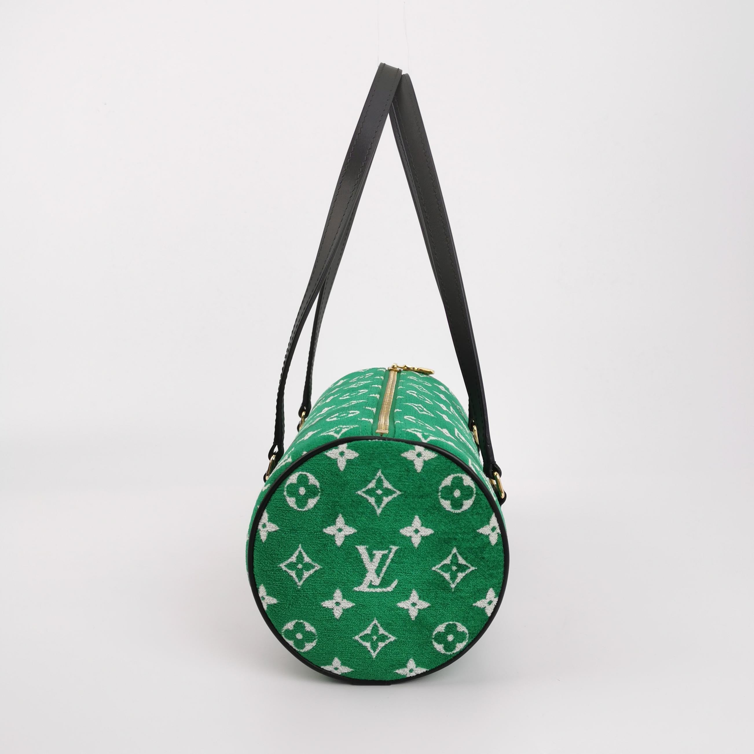 Louis Vuitton Papillon Trunk 26 Green Monogram Velvet and Leather