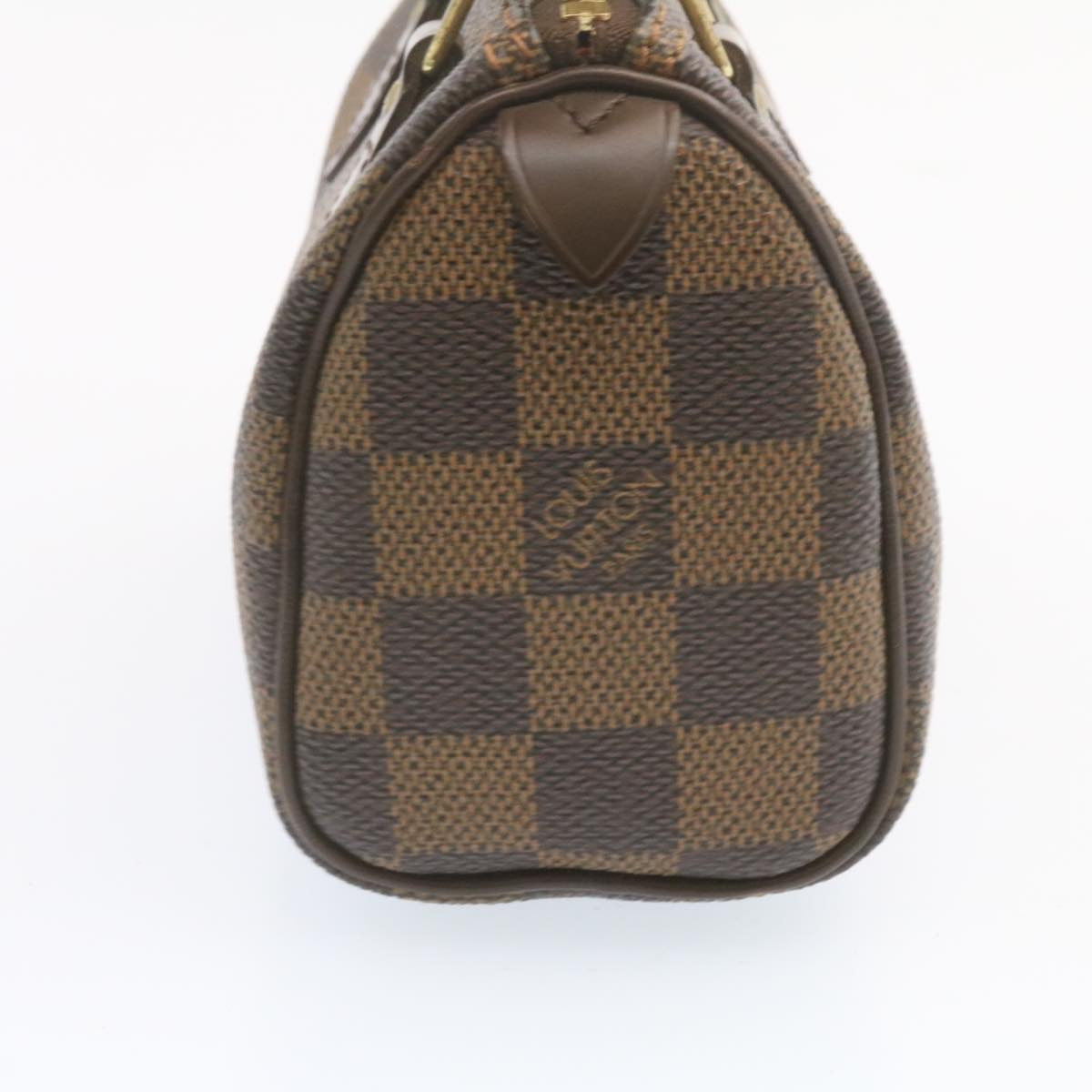 LOUIS VUITTON Damier Ebene Mini Speedy Hand Bag SP Order LV 23260SM