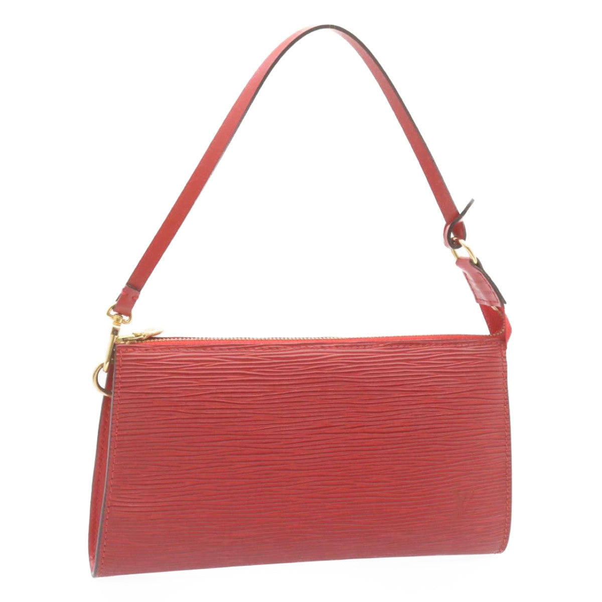 LOUIS VUITTON Epi Pochette Accessoires Pouch Red M40776 LV 23311AV