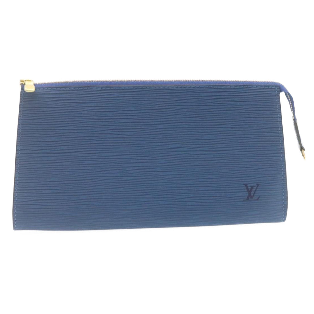 LOUIS VUITTON Epi Pochette Accessoires Pouch Blue M52945 LV 23568AV