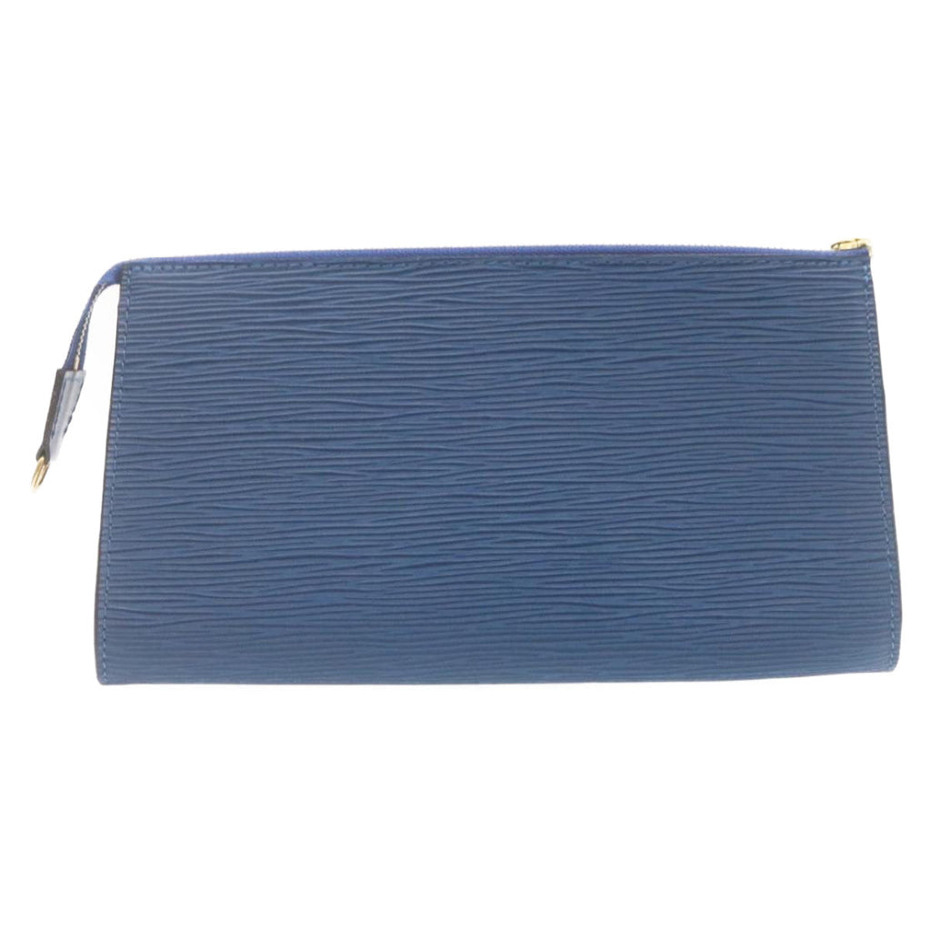 LOUIS VUITTON Epi Pochette Accessoires Pouch Blue M52945 LV 23568AV