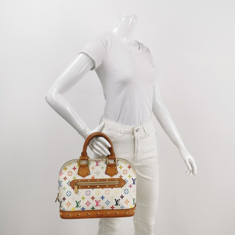 Louis Vuitton x Takashi Murakami Alma Small White Multicolor