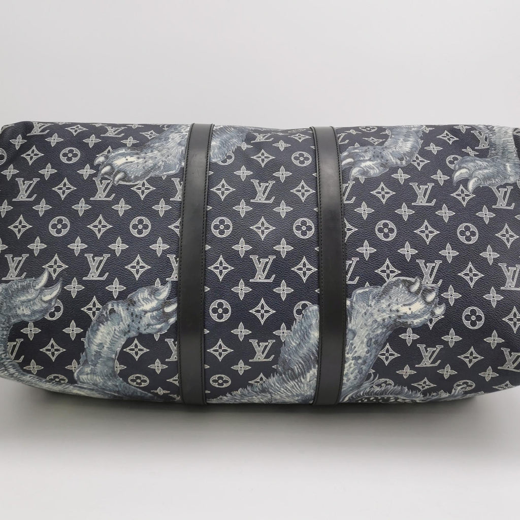 Louis Vuitton x Chapman Brothers Keepall 55 Bandouliere Lion Navy