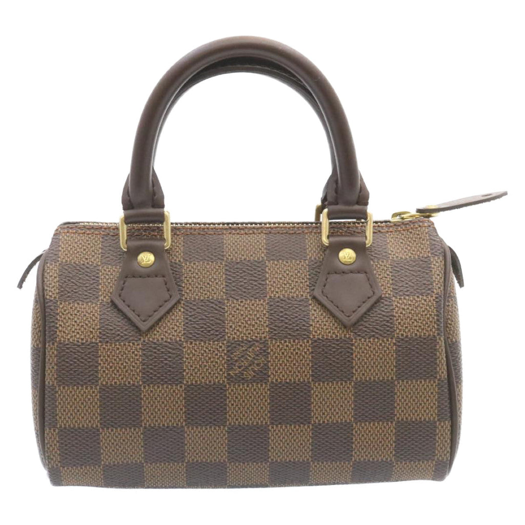 LOUIS VUITTON Damier Ebene Mini Speedy Hand Bag M41534 LV 27265SV
