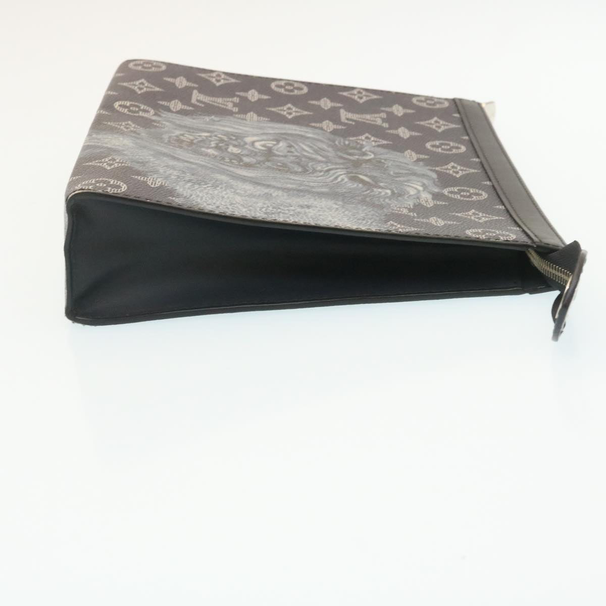 LOUIS VUITTON Monogram Savanna Pochette Voyage ClutchBag Navy M66639 29183A