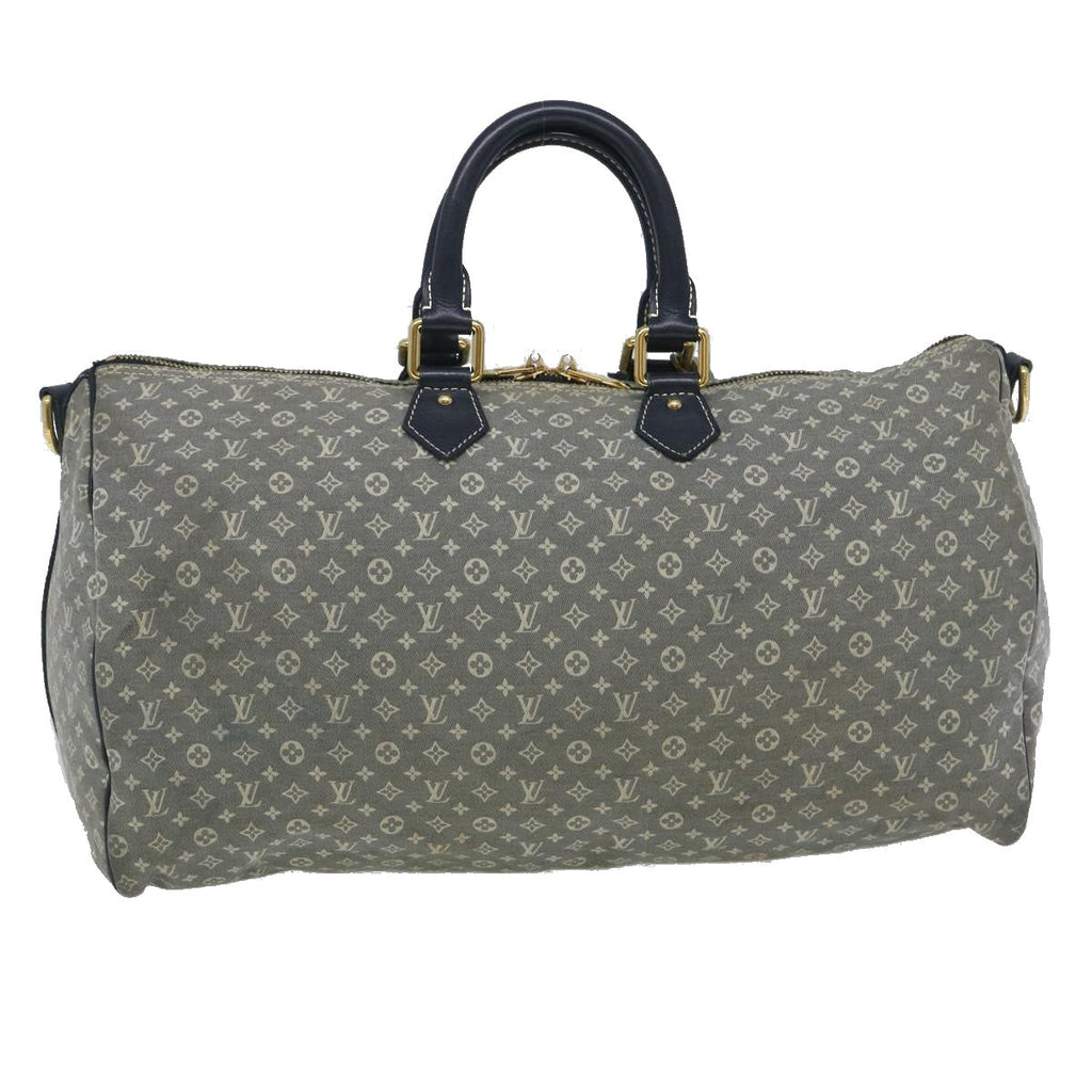 LOUIS VUITTON Monogram Idylle Speedy Voyage Boston Bag Navy M56706 LV 29508