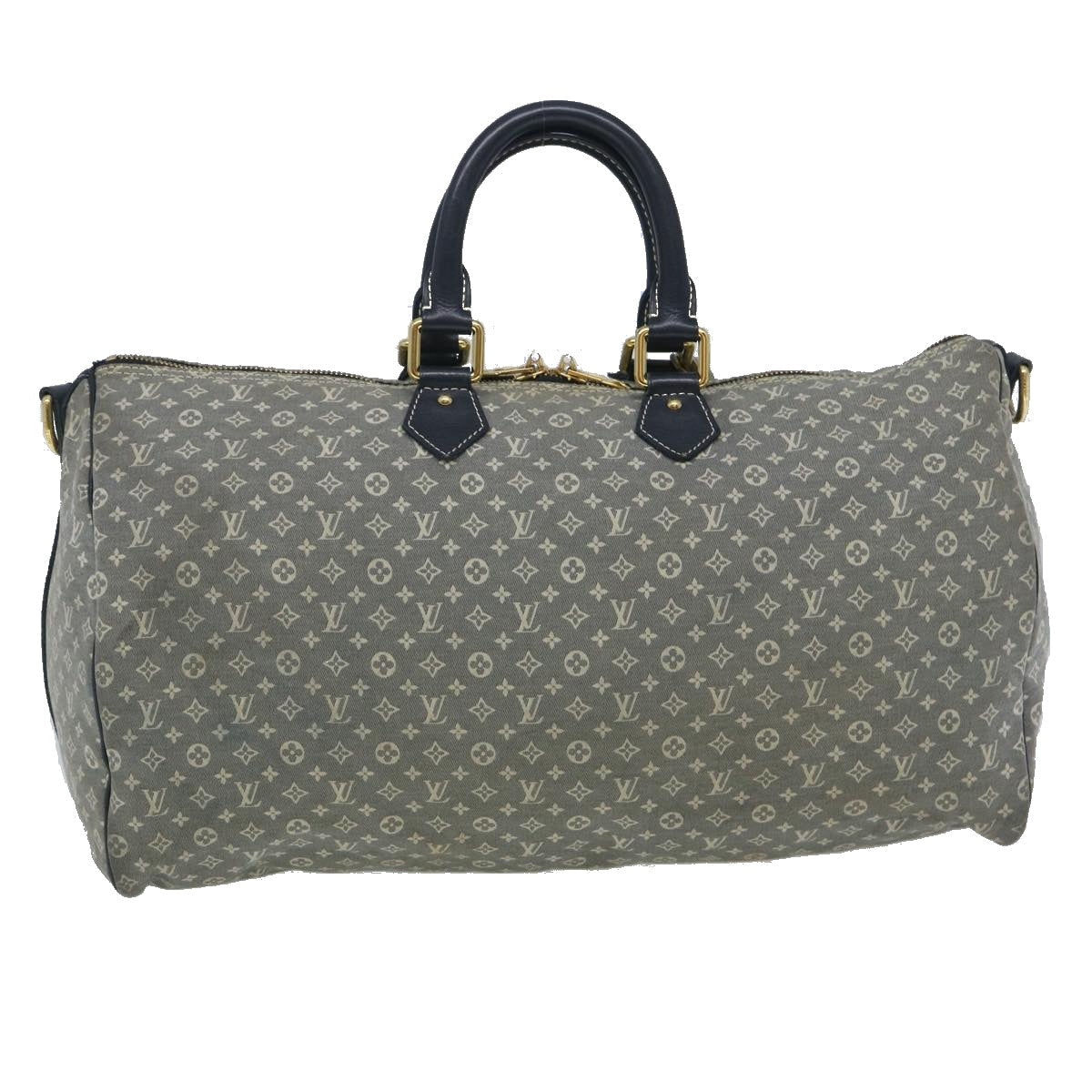 LOUIS VUITTON Monogram Idylle Speedy Voyage Boston Bag Navy M56706 LV 29508
