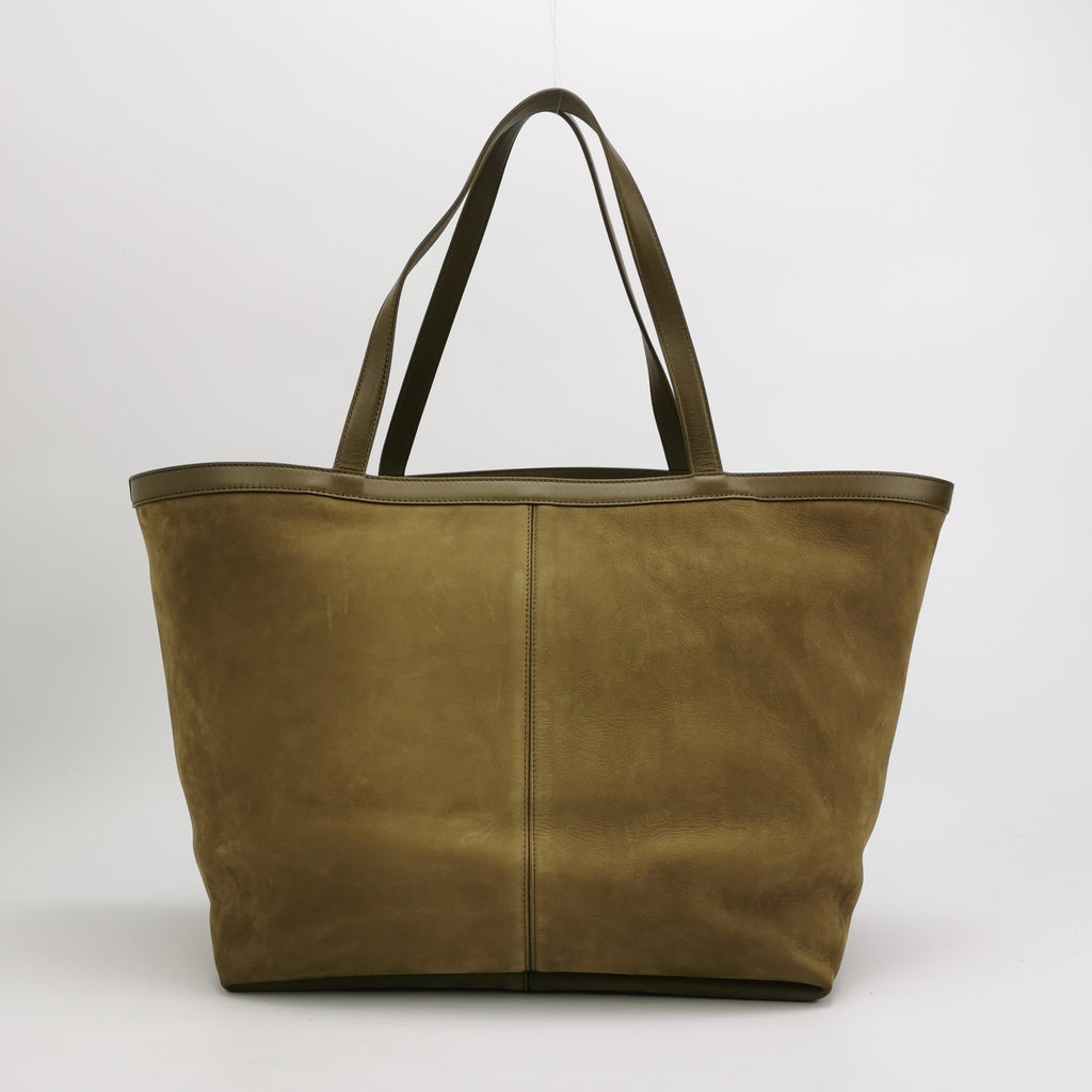 Bottega Veneta Cabat Tote Olive Green Suede Leather 38cm