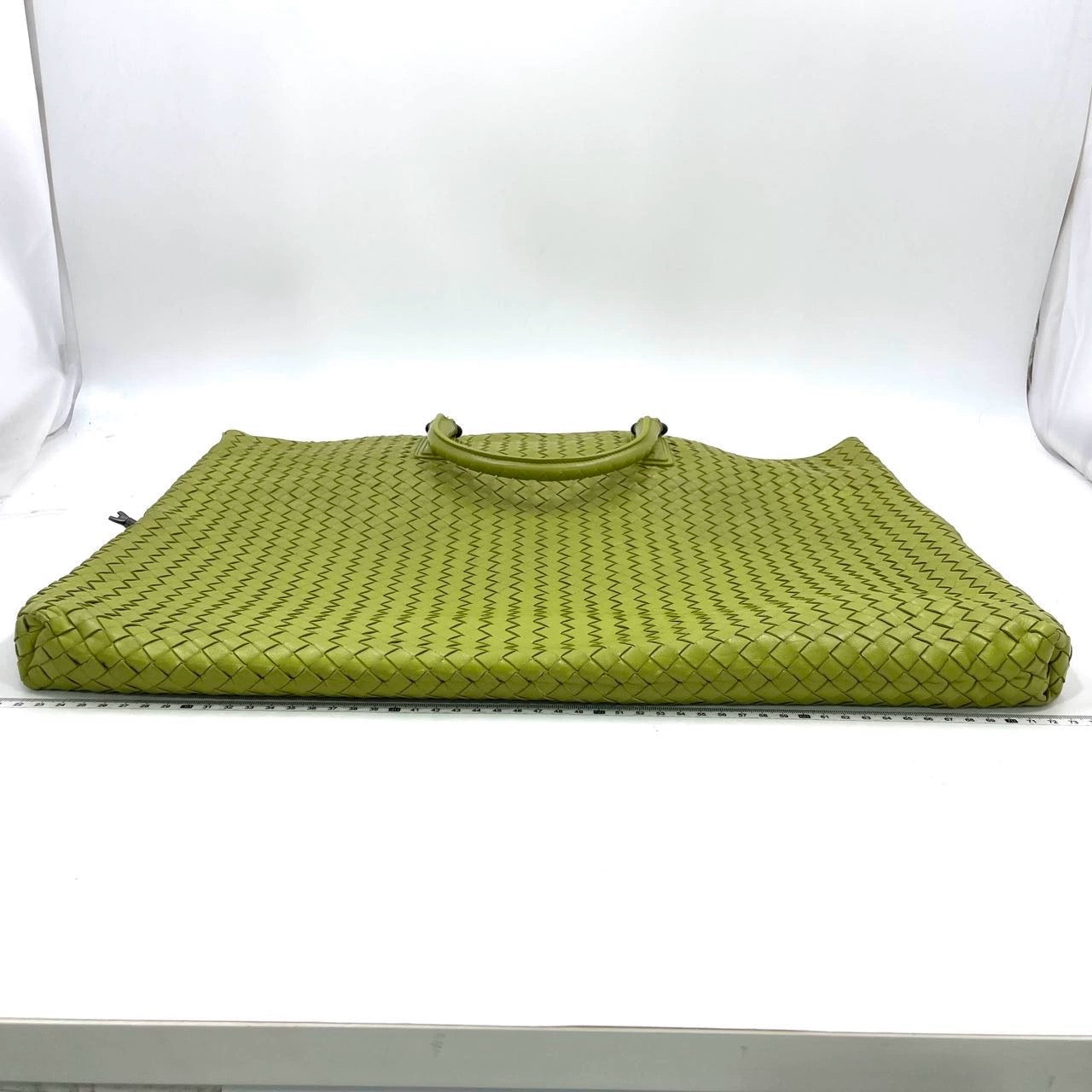 Bottega Veneta Maxi Convertible Tote Bag Hobo Green Leather Two-way Carry 52cm