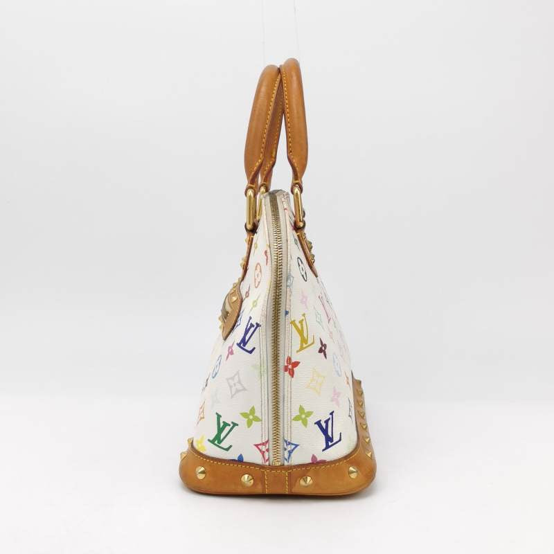 Louis Vuitton x Takashi Murakami Alma Small White Multicolor