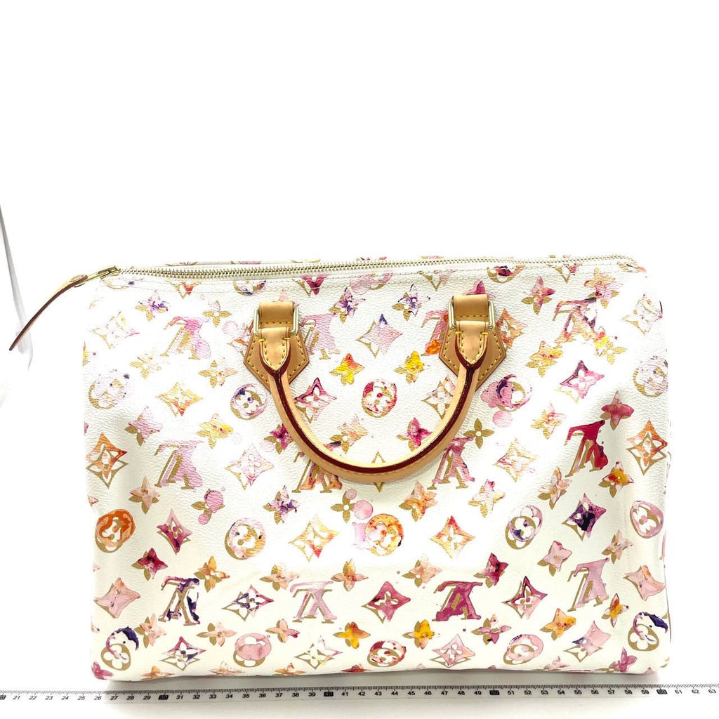 Louis Vuitton Speedy 35 Monogram Watercolor Pink Handbag Richard Prince 2008
