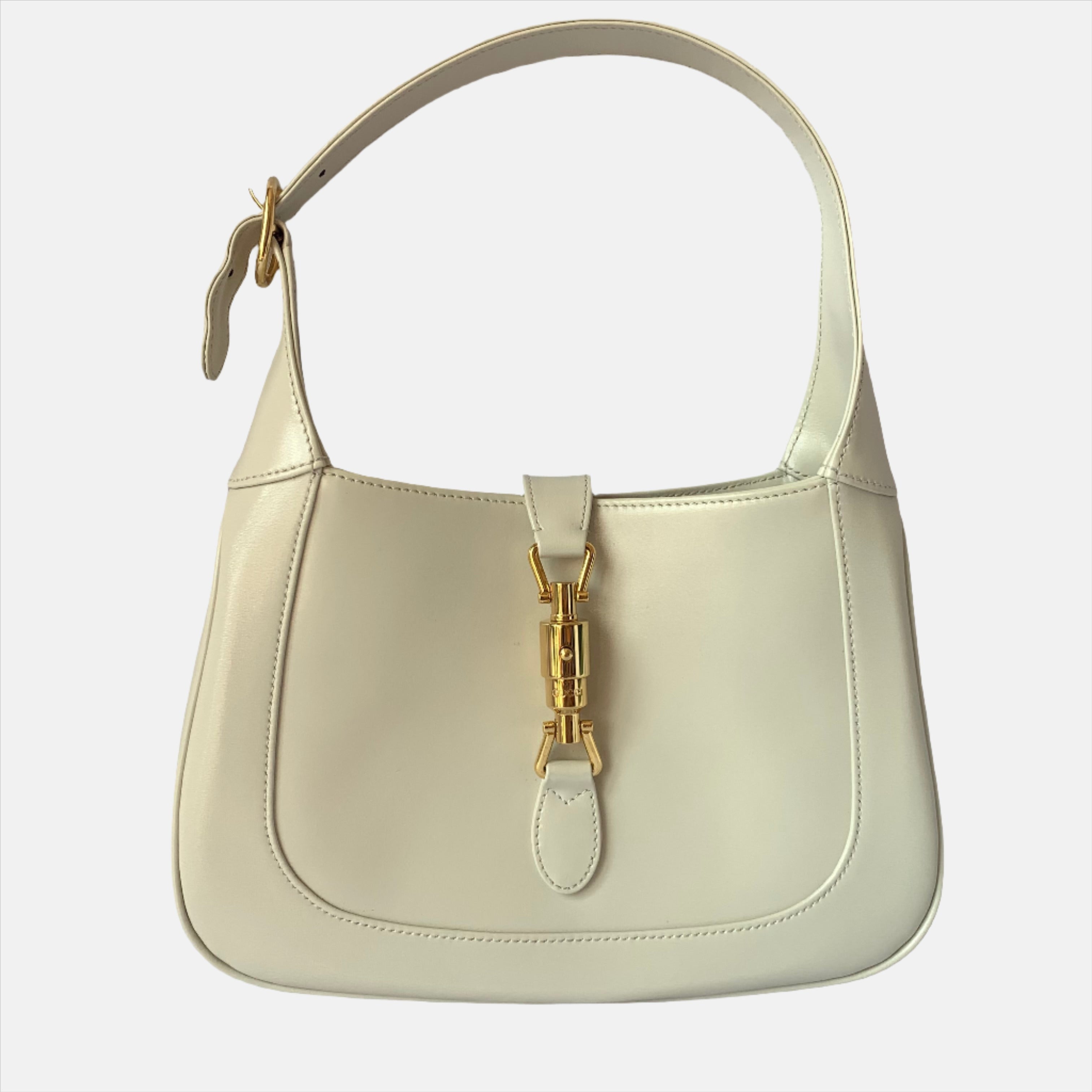 Gucci Jackie 1961 Small Leather Bag White without Strap