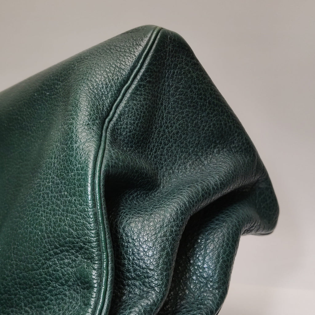 Hermes Birkin 40 Barenia Faubourg Vintage 2Q Vert Amclais Dark Green Gold Hardware