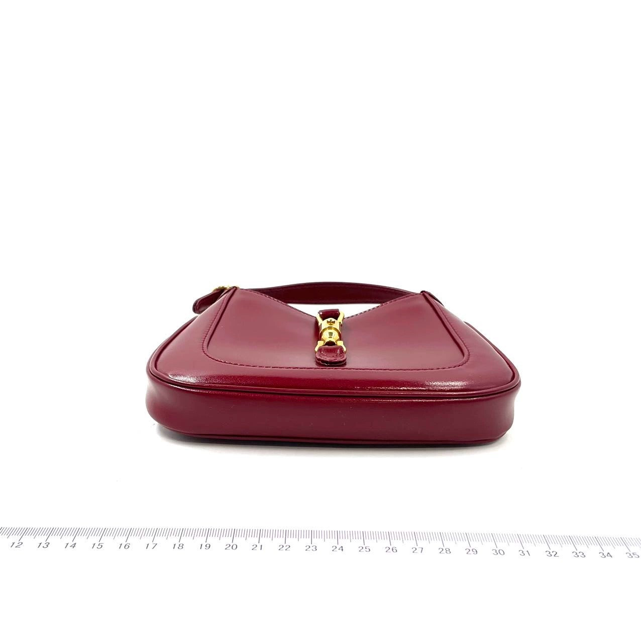 Gucci Jackie 1961 Mini Red Burgundy Leather Bag