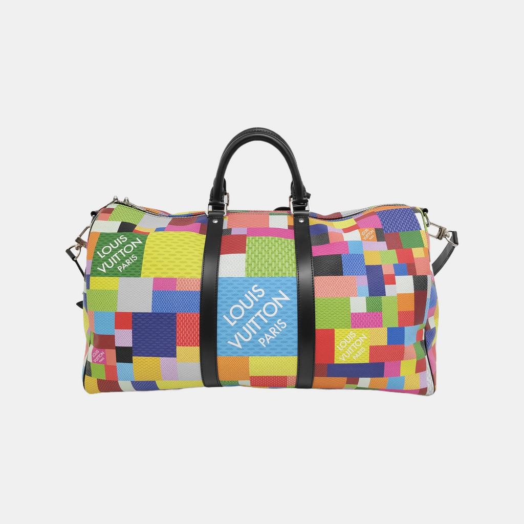 Louis Vuitton Keepall Bandouliere 50 Damier Graphite 3D Multicolor