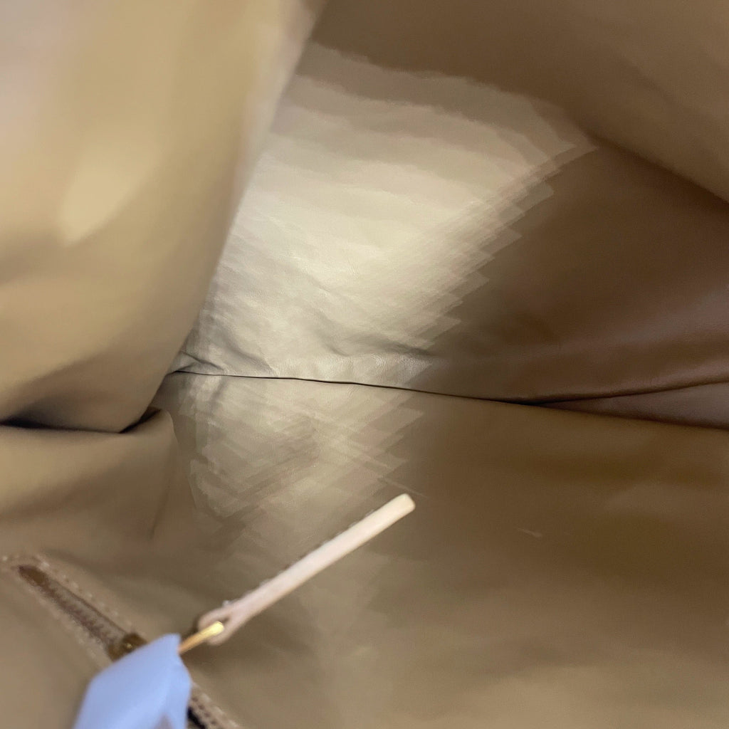 Bottega Veneta Hop Hobo Medium Leather Beige 46cm