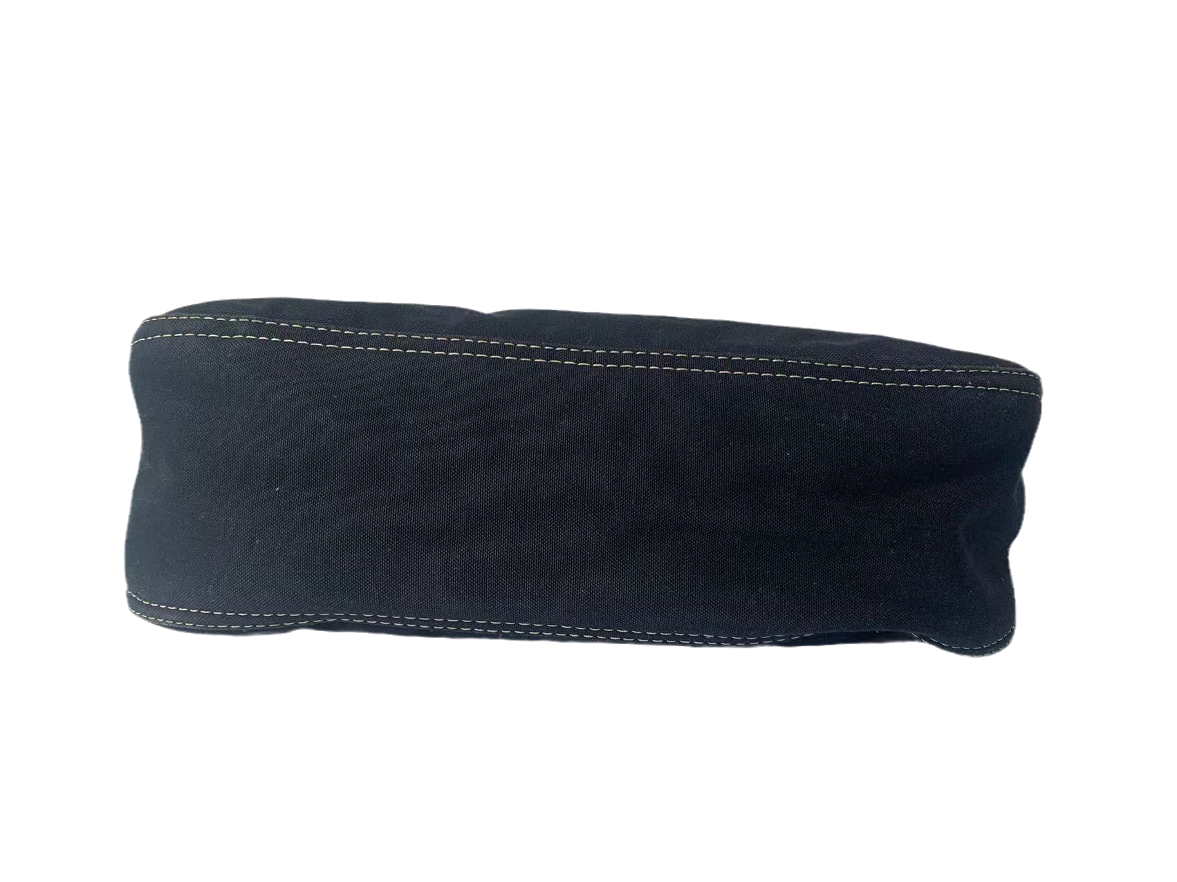 FENDI Baguette Blue Denim Navy Shoulder Bag with Enamel Buckle