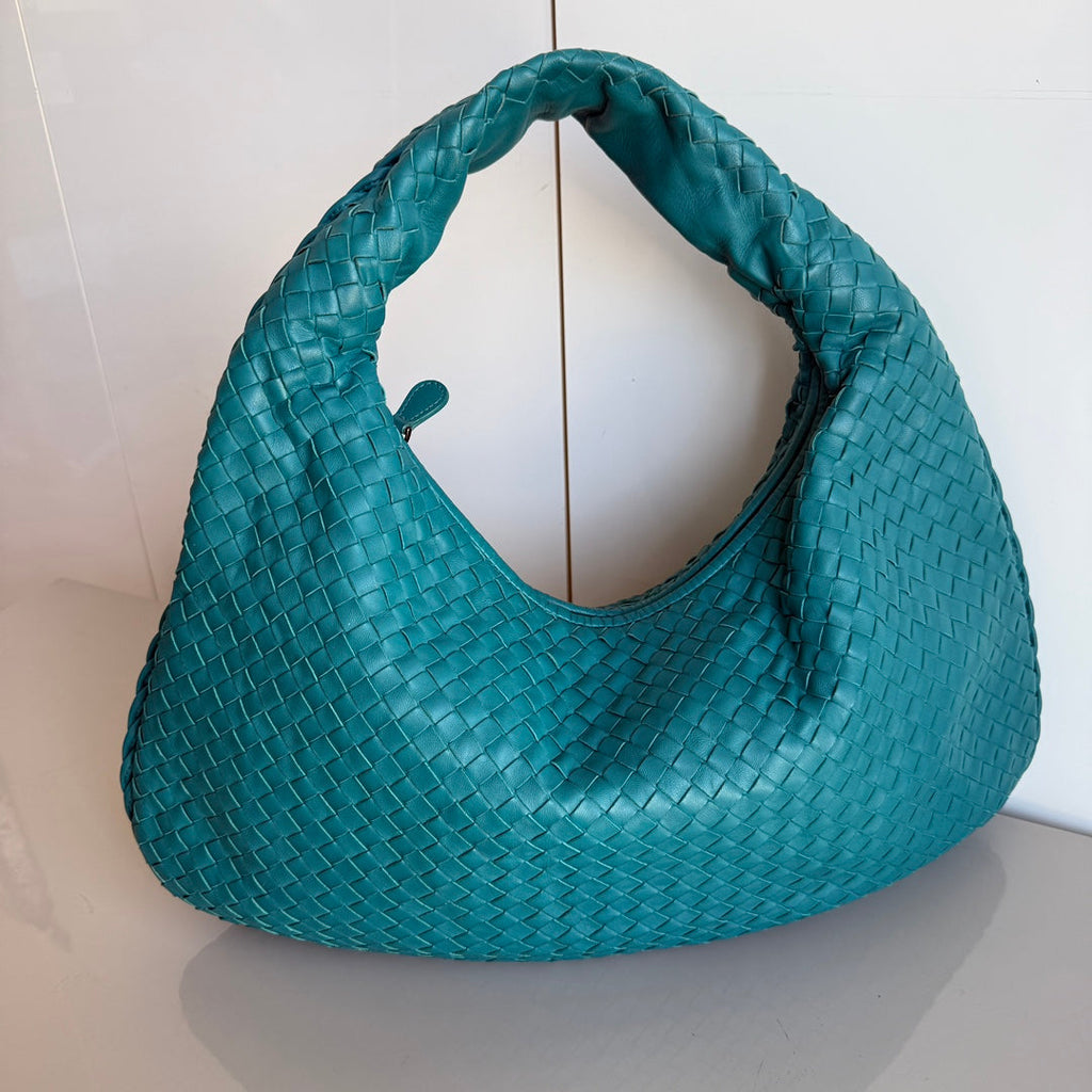 Bottega Veneta Hobo Bag Lambskin leather Green 47cm