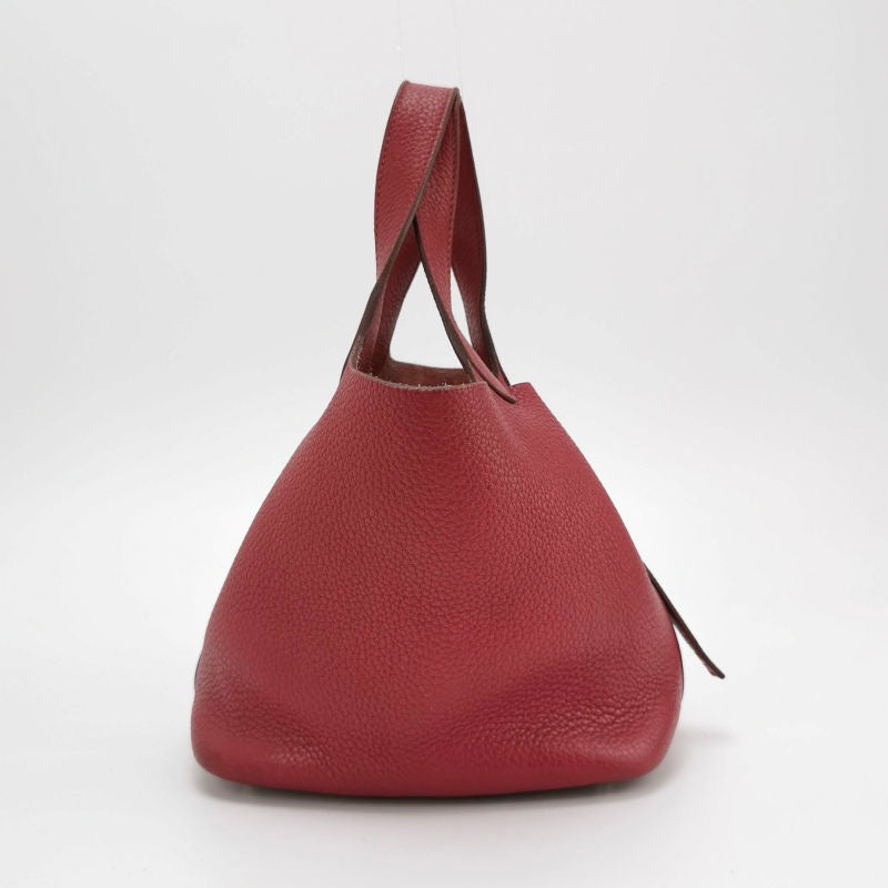 Hermes Picotin 18 Red Clemence Taurillon Leather 2014