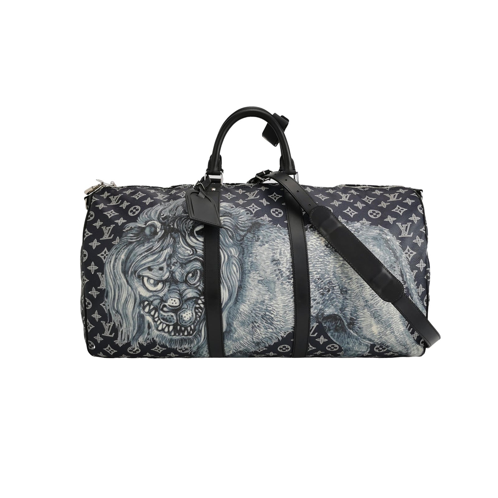 Louis Vuitton x Chapman Brothers Keepall 55 Bandouliere Lion Navy