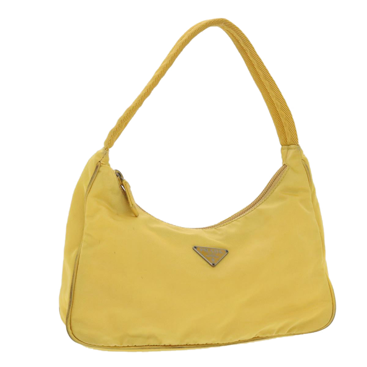 PRADA Pouch Nylon Yellow 40326