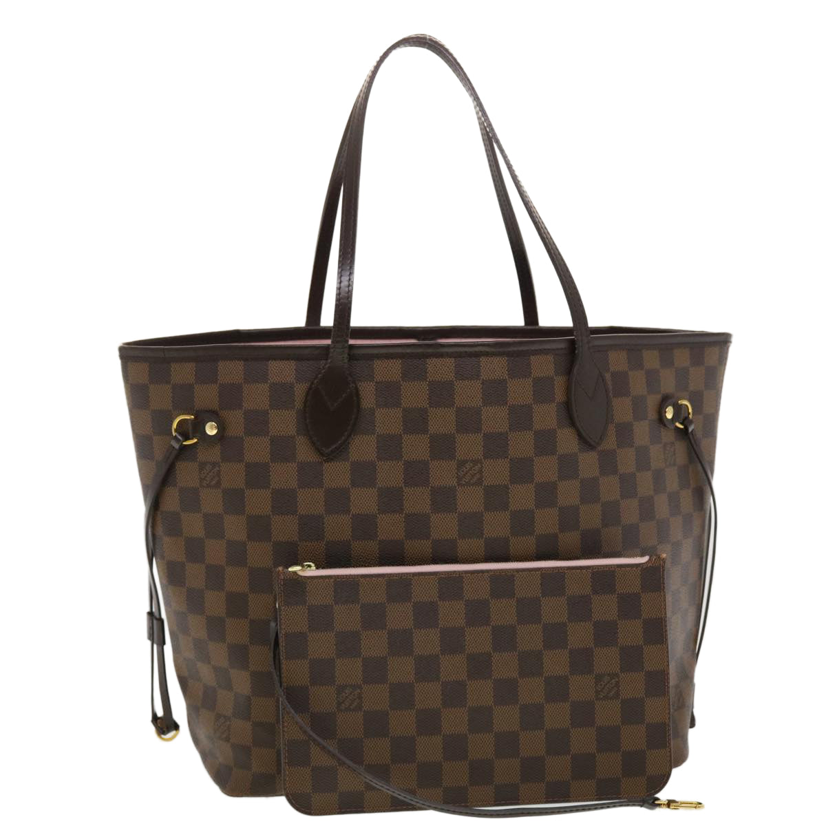 LOUIS VUITTON Damier Ebene Neverfull MM Tote Bag N51105 LV 40600