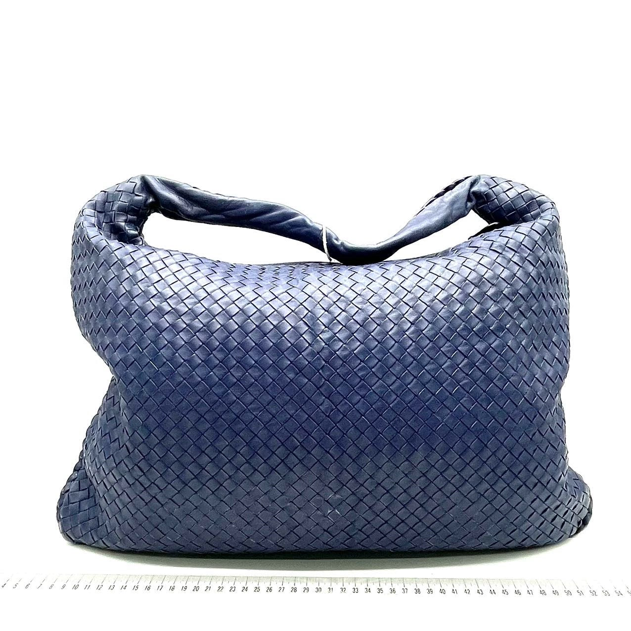 Bottega Veneta Veneta Hobo Navy Leather Bag Maxi 50cm