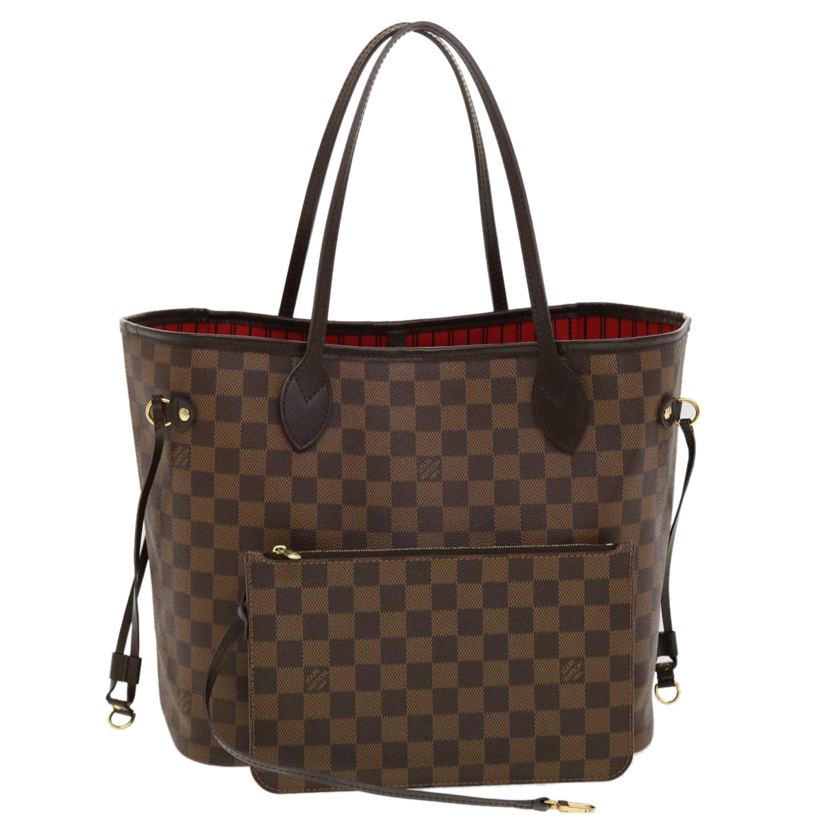 LOUIS VUITTON Damier Ebene Neverfull MM Tote Bag N51105 LV 41150SAV