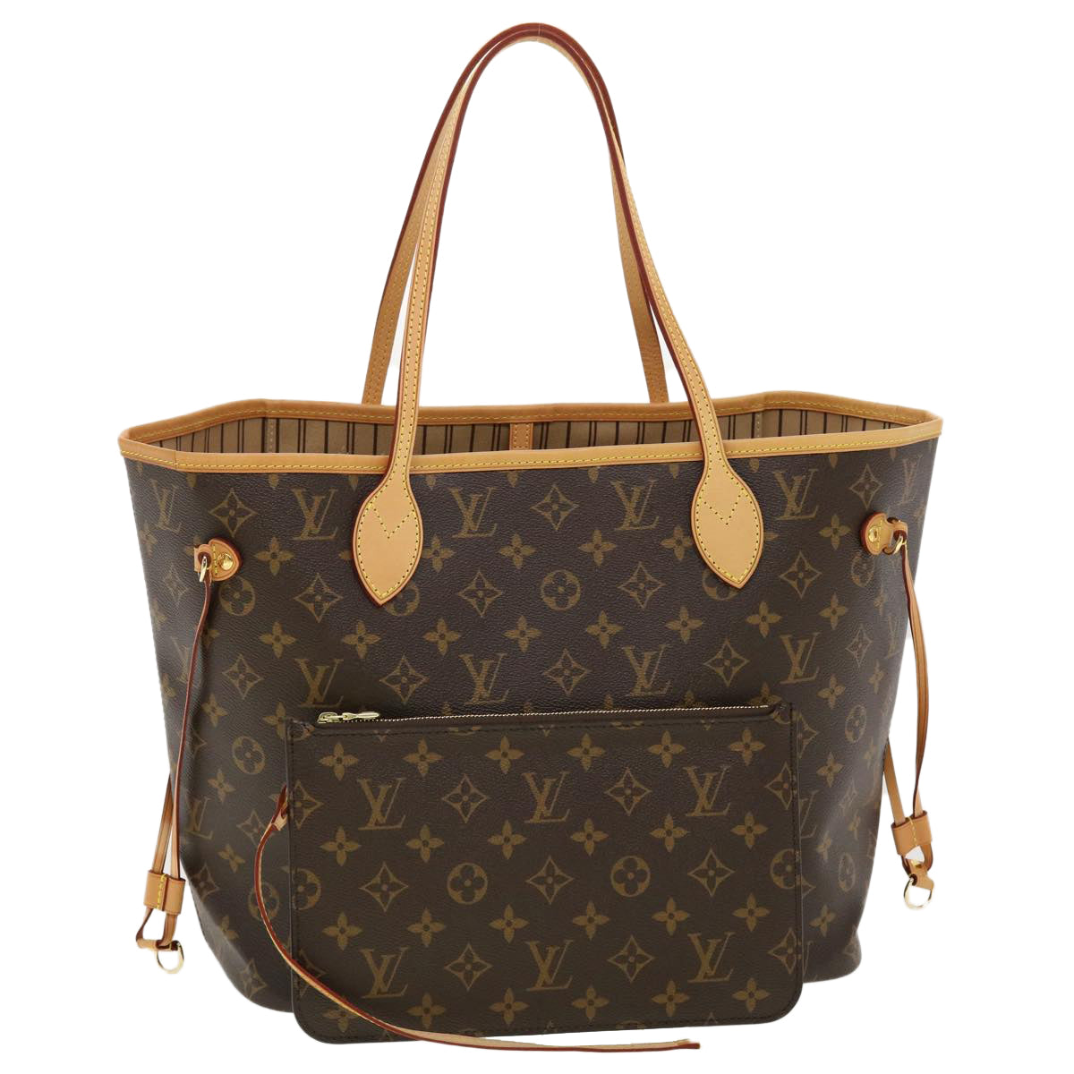 LOUIS VUITTON Monogram Neverfull MM Tote Bag M40156 LV 41151SAV
