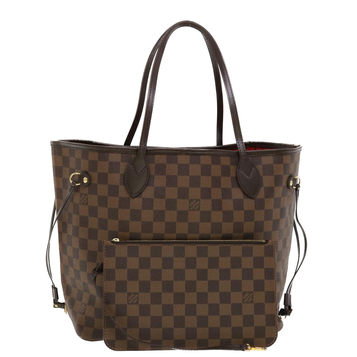 LOUIS VUITTON Damier Ebene Neverfull MM Tote Bag N51105 LV 41156SAV