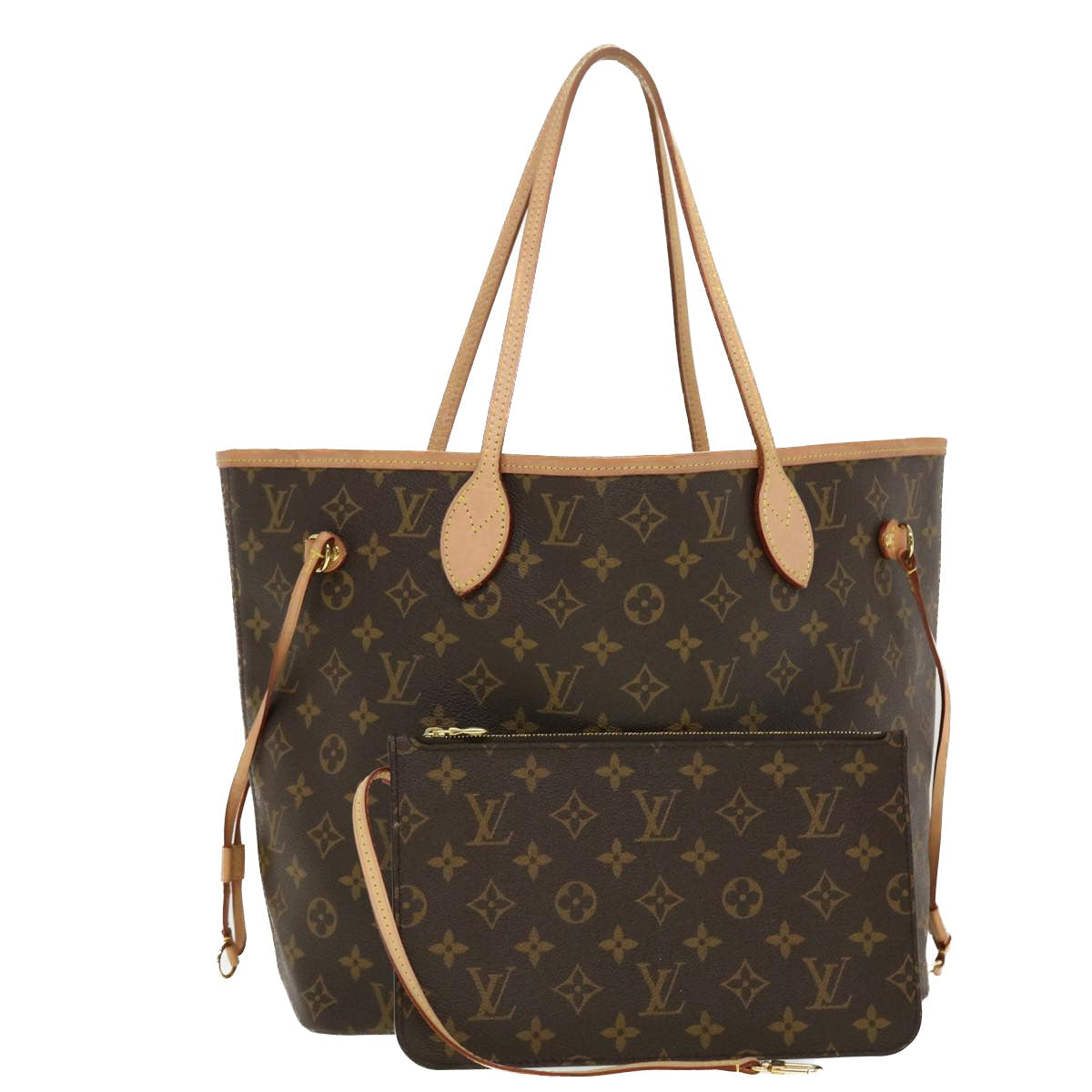 LOUIS VUITTON Monogram Neverfull MM Tote Bag M40156 LV 42642