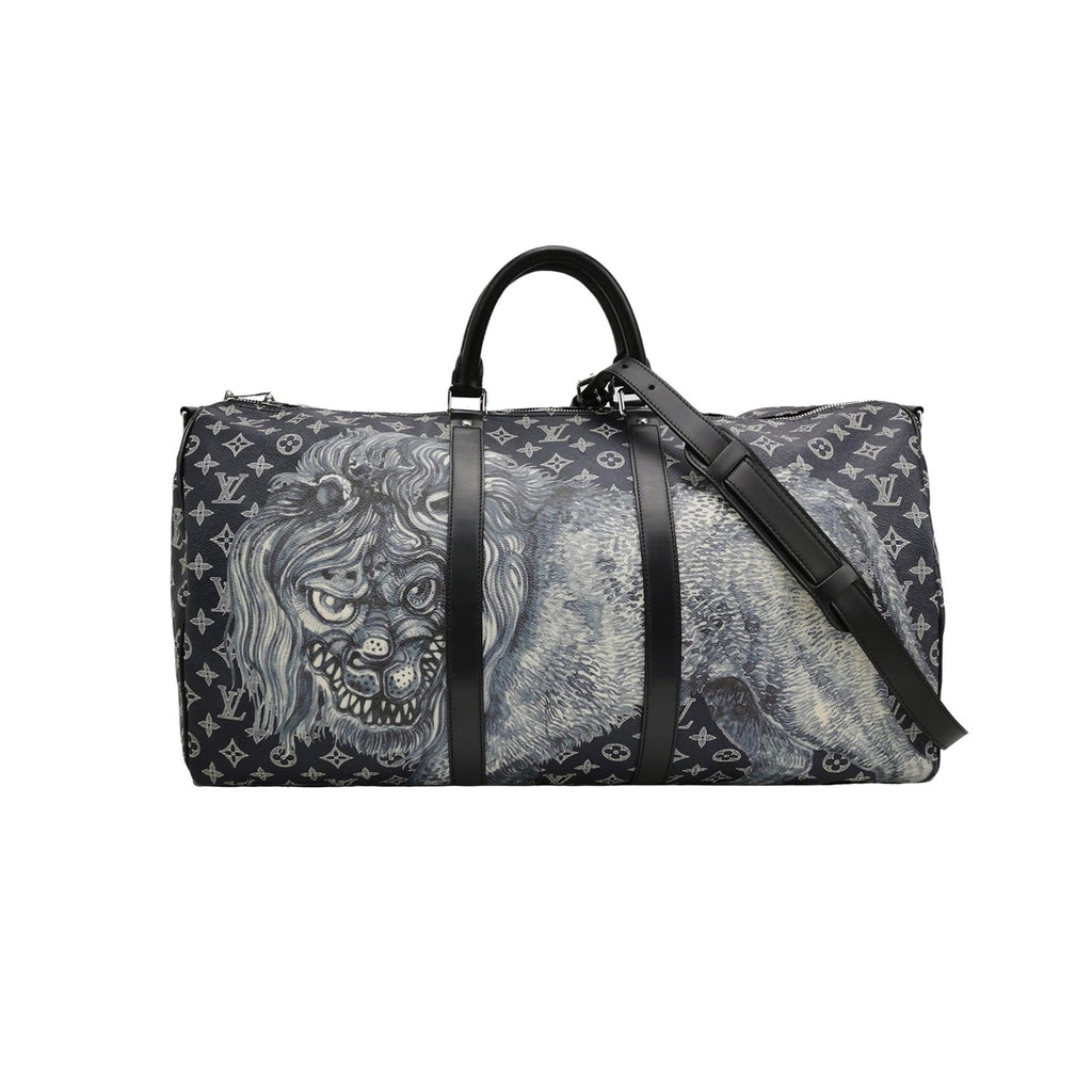 Louis Vuitton x Chapman Brothers Keepall 55 Bandouliere Lion Navy