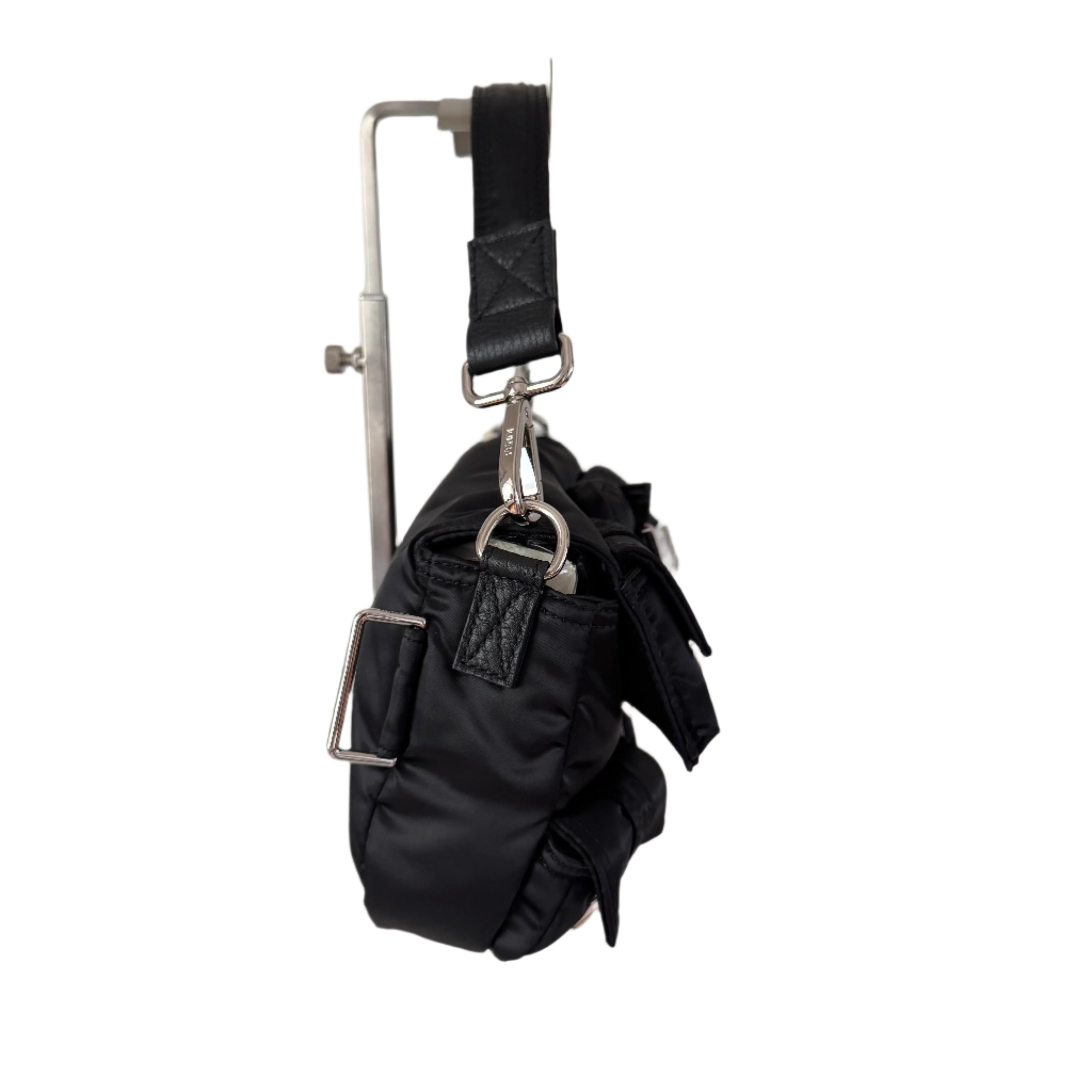 Fendi Baguette Cargo Multipocket Black Nylon 3-way Bag