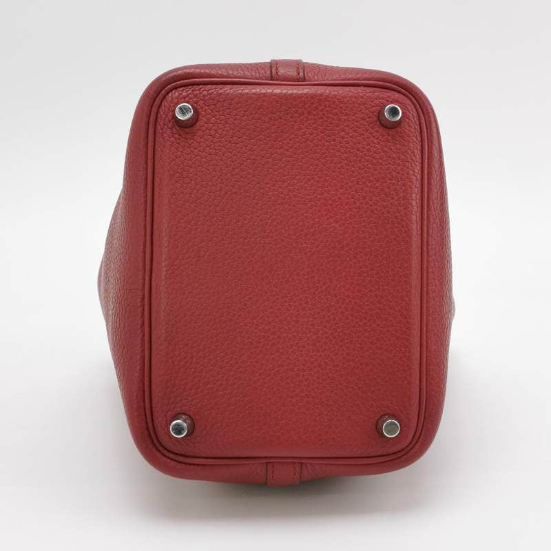 Hermes Picotin 18 Burgundy Clemence Taurillon Leather 2014