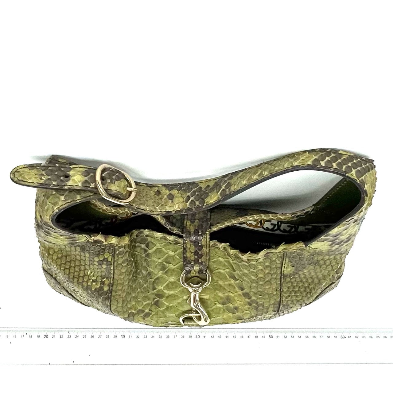 Gucci Jackie Green Python Leather Rare