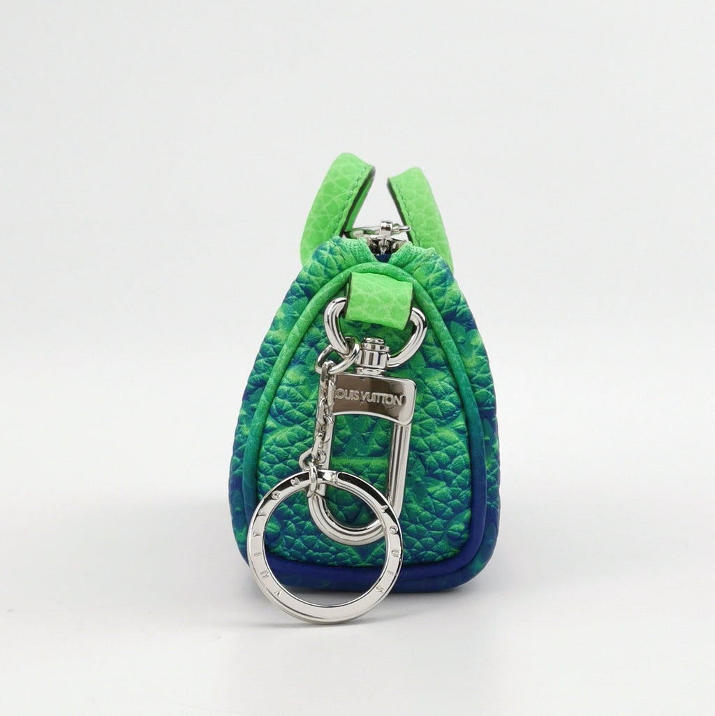 Louis Vuitton Virgil Abloh Green/Blue Taurillon Illusion Mini Keepall Bag Charm
