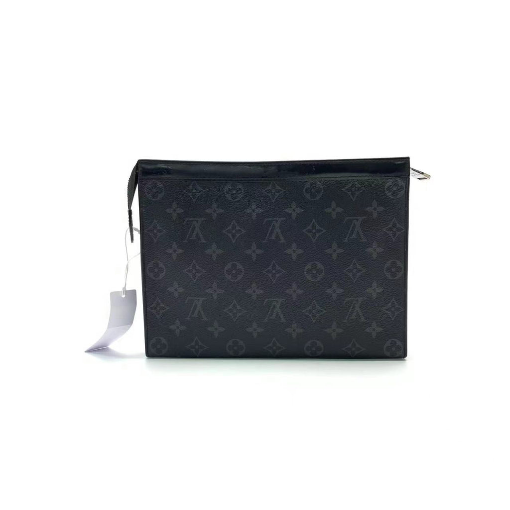 Louis Vuitton Voyage Clutch Black Monogram Men's