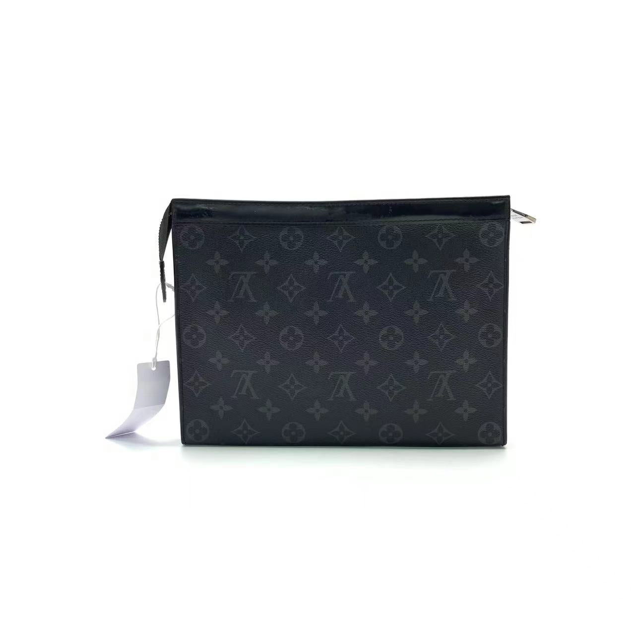Louis Vuitton Voyage Clutch Black Monogram Men's